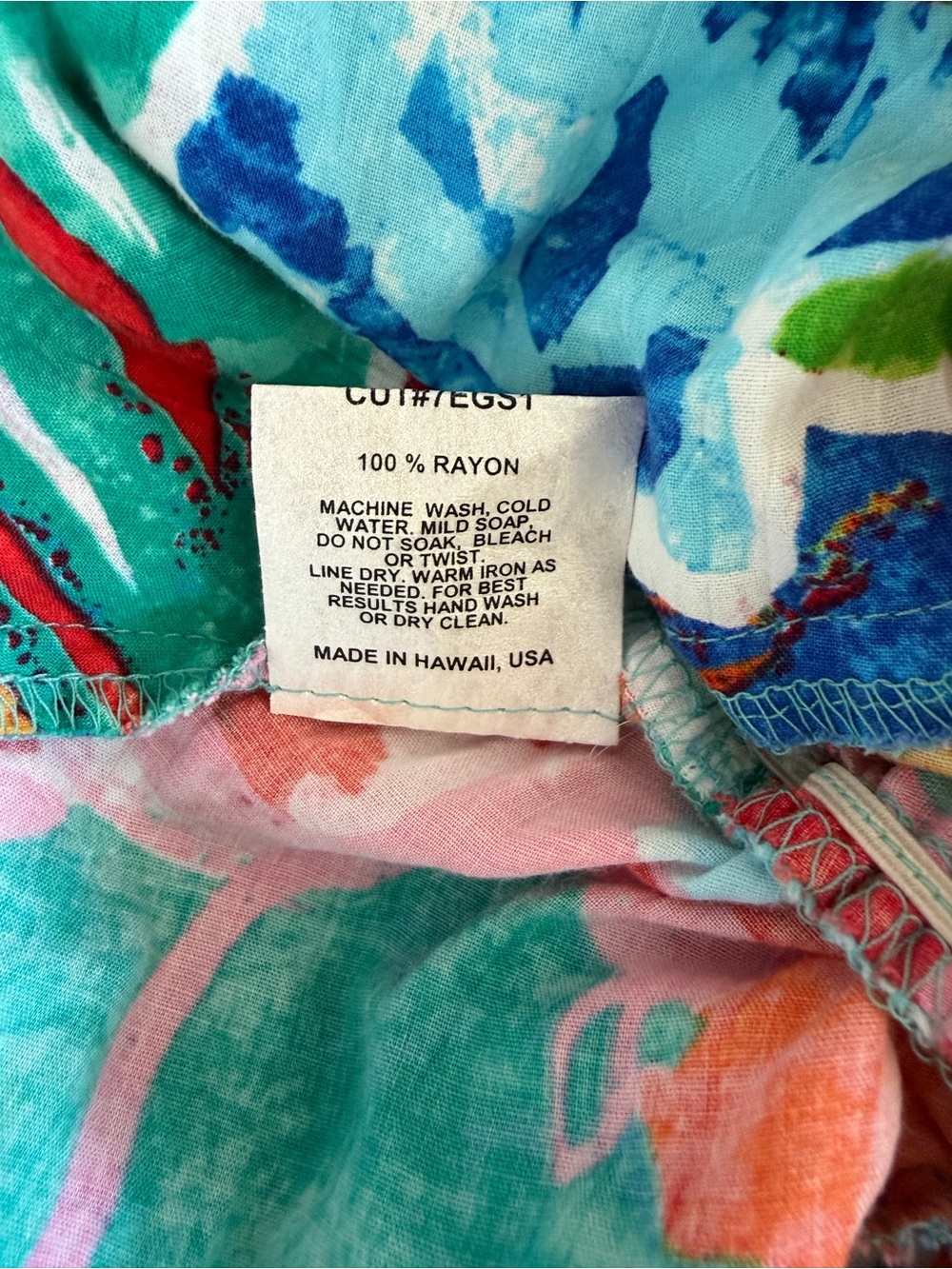 Vintage Jans World Origami Flower Colorful Artsy Vacation Travel Size L - Picture 6 of 9